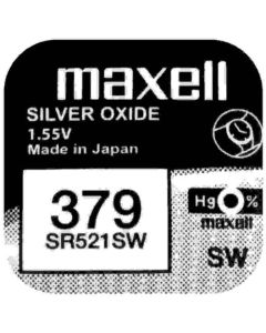 Бутонна батерия сребърна MAXELL SR521 SW -AG0-379- 1.55V