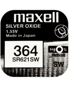 Бутонна батерия сребърна MAXELL SR621SW -364-AG1-