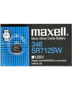 Бутонна батерия сребърна MAXELL SR712 SW 1.55V  - 346