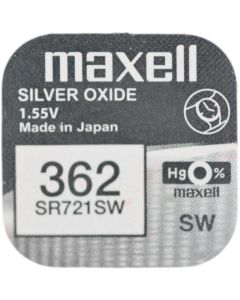 Бутонна батерия сребърна MAXELL SR721 SW  AG11-362- 1.55V