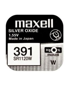 Бутонна батерия сребърна MAXELL SR1120 SW -381-391-  AG8   1.55V