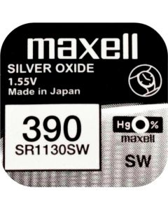 Бутонна батерия сребърна MAXELL SR1130 SW -AG10- 389-390- 1.55V