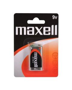 Цинк Манганова батерия MAXELL 6F22 -9V- 1 бр. в блистер -20бр-кутия