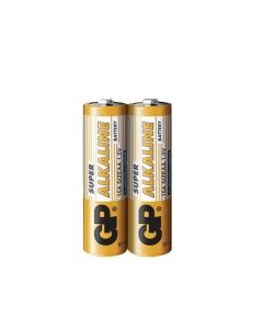 Алкална батерия GP SUPER LR6 AA, 2 бр. в опаковка - shrink, 1.5V, GP-BA-15A21-S2
