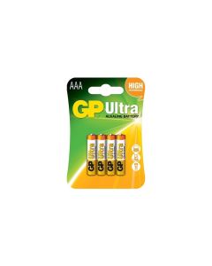Алкална батерия GP ULTRA LR03 AAA -4 бр. в опаковка- блистер 1.5V GP,GP24AU