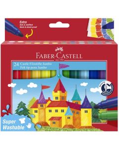 Faber-Castell Флумастери Замък - Jumbo, 24 цвята