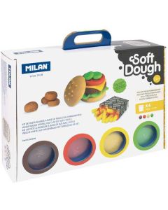 Milan Тесто за моделиране Soft Dough - Комплект Бургери