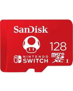 SanDisk for Nintendo Switch, microSDXC, UHS-I, 128GB, 100MB-s, Червен