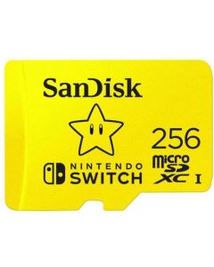 SanDisk for Nintendo Switch, microSDXC, UHS-I, 256GB, 100MB-s, Жълт