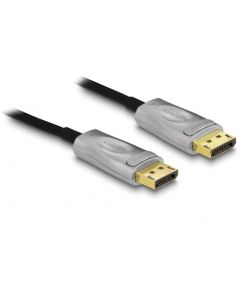 Оптичен кабел Delock, Активен, DisplayPort 1.4 8K, 100 m, Черен