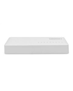 DIGITUS DN-80064-1, 8-портов, Gigabit, Unmanaged, IEEE 802.3/u/ab, бял