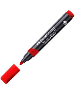 Faber-Castell Перманентен маркер 23, объл, червен