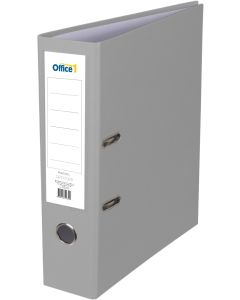 Office 1 Класьор, 8 cm, PP, без метален кант, сив