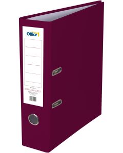 Office 1 Класьор, 8 cm, PP, без метален кант, бордо