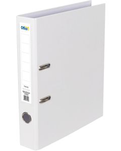 Office 1 Класьор, 5 cm, PP, без метален кант, бял
