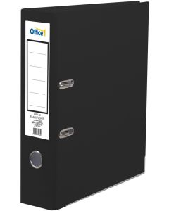 Office 1 Класьор, 8 cm, PP, с метален кант, черен