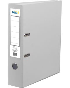 Office 1 Класьор, 8 cm, PP, с метален кант, сив