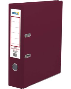 Office 1 Класьор, 8 cm, PP, с метален кант, бордо