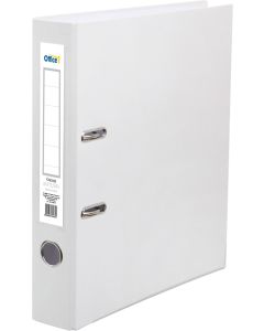 Office 1 Класьор, 5 cm, PP, с метален кант, бял