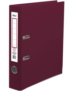 Office 1 Класьор, 5 cm, PP, с метален кант, бордо