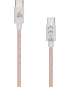 SBOX TYPEC-1-P, Кабел USB TYPE C M, USB TYPE C M, 60W, 1м, Розов