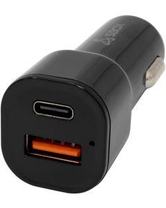 Адаптор за кола SBOX CC-038 DC , 12-24V,12V-1.67A & 1x USB-A, 9V-2A, 12V-1.5A, черен