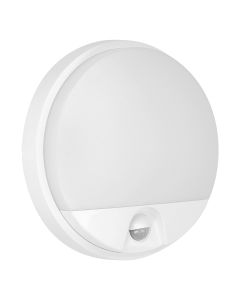 LED декоративен аплик , с PIR, 15W 1100lm 4000K, Ra>80, IP54, бял - ORNO AGAT AD-OP-6112WLPMR4