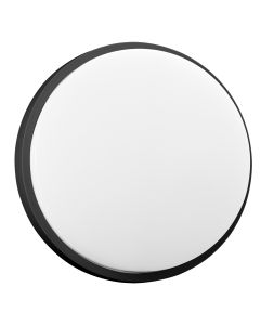 LED декоративен аплик /плафон 15W 1100lm 4000K, Ra>80, IP54, черен - ORNO AGAT AD-OP-6112BLPM4