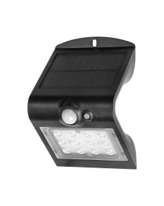 LED соларна лампа 1,5W 190lm , Ra>80, IP65, с PIR 120° , черен - ORNO SILOE AD-SL-6083BLR4
