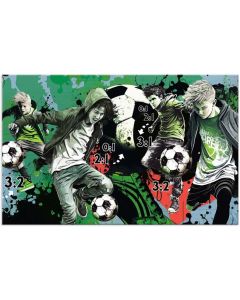 Herma Подложка за бюро Street Soccer, двустранна, 55 х 35 cm, футбол