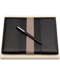 Cerruti 1881 Комплект химикалка и папка Brick, A5, черни