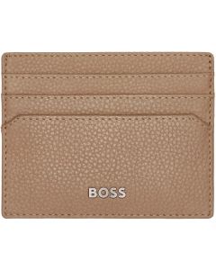 Hugo Boss Калъф за карти Classic Grained, с 6 отделения, карамел