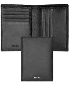 Hugo Boss Калъф за карти Classic Smooth, с 8 отделения, черен