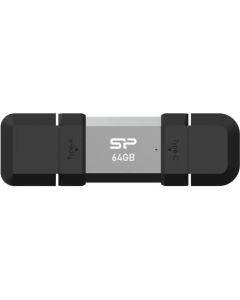 USB памет Silicon Power Mobile C51 64GB, USB-А и USB Type-C (USB 3.2 Gen 1)