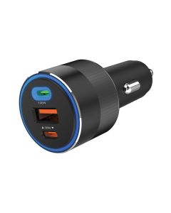 Зарядно за кола 3в1 130W USB-C PD 