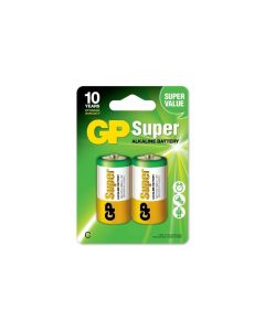 Алкална батерия GP SUPER LR14, 2 бр. в опаковка, 1.5V