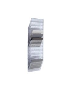 Durable Поставка за стена Flexiboxx, хоризонтална, 12 x A4, прозрачна