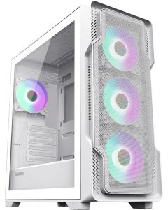 Gamemax кутия Case EATX - SIEGE White - Addressable RGB