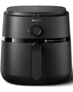 Philips Airfryer Series 1000, 1700 W, 6.2 литра, 0.8кг вместимост, Термоизолиран, Черен