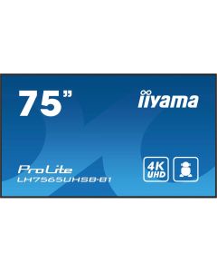 IIYAMA LH7565UHSB-B1, 74.5\'\' Thin bezel, IPS panel, AG, 16:9, 4K UHD 3840x2160, 800cd/m2