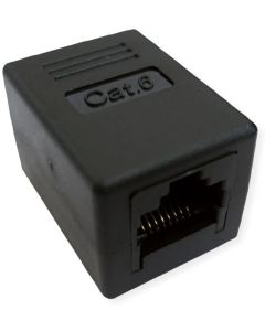 VALUE 21.99.3001 : RJ-45 Modular Coupler, Cat.6 (Class E), UTP, черен