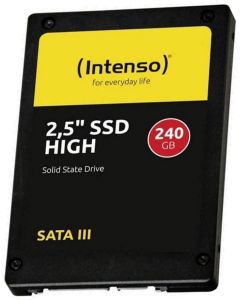 Intenso High, 240 GB, SATA 3 6Gb/s, 480-520 MB/s, 3D NAND Flash