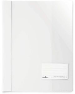 Durable Папка, A4+, PP, с джоб за визитка, бяла