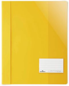 Durable Папка, A4+, PP, с джоб за визитка, жълта