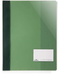 Durable Папка, A4+, PP, с джоб за визитка, зелена