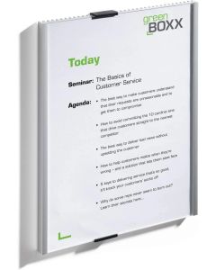 Durable Табела за врата Info Sign, вертикална, A4, сребриста