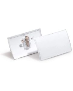 Durable Бадж Click Fold, с игла и щипка, хоризонтален, 54 х 90 mm, 25 броя