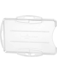 Durable Бадж, хоризонтален, пластмасов, за 2 карти, прозрачен, 10 броя