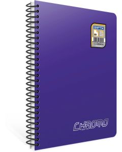 Gipta Тетрадка Chromo, А5, бяла хартия, широки редове, PP корица