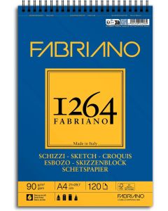 Fabriano Скицник за скициране, А4, 90 g-m2, гладка текстура, 120 листа